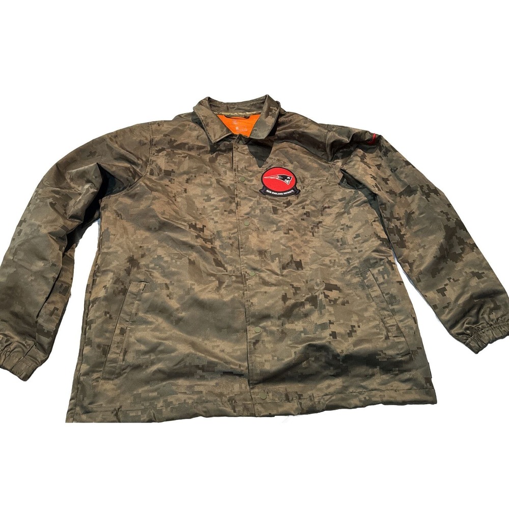 NFL New‎ England Patriots On Field Mens XXL Rain Jacket Digital Camo